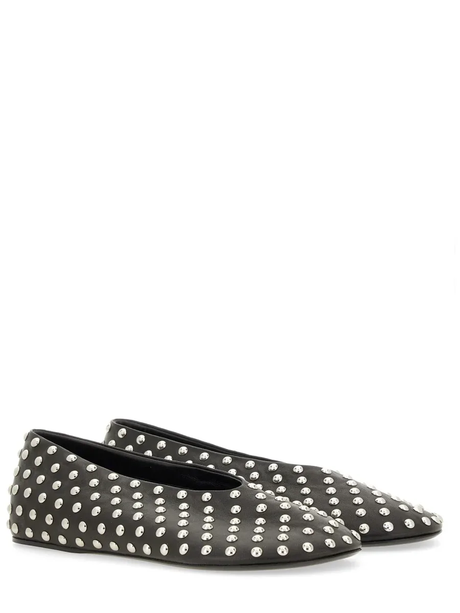 Nappa Leather Ballerina Flat by Jil Sander