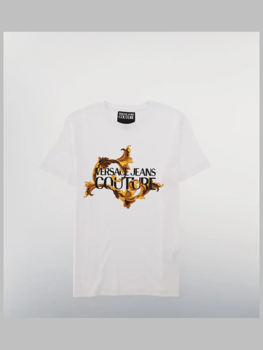 Baroque Logo Cotton T-Shirt