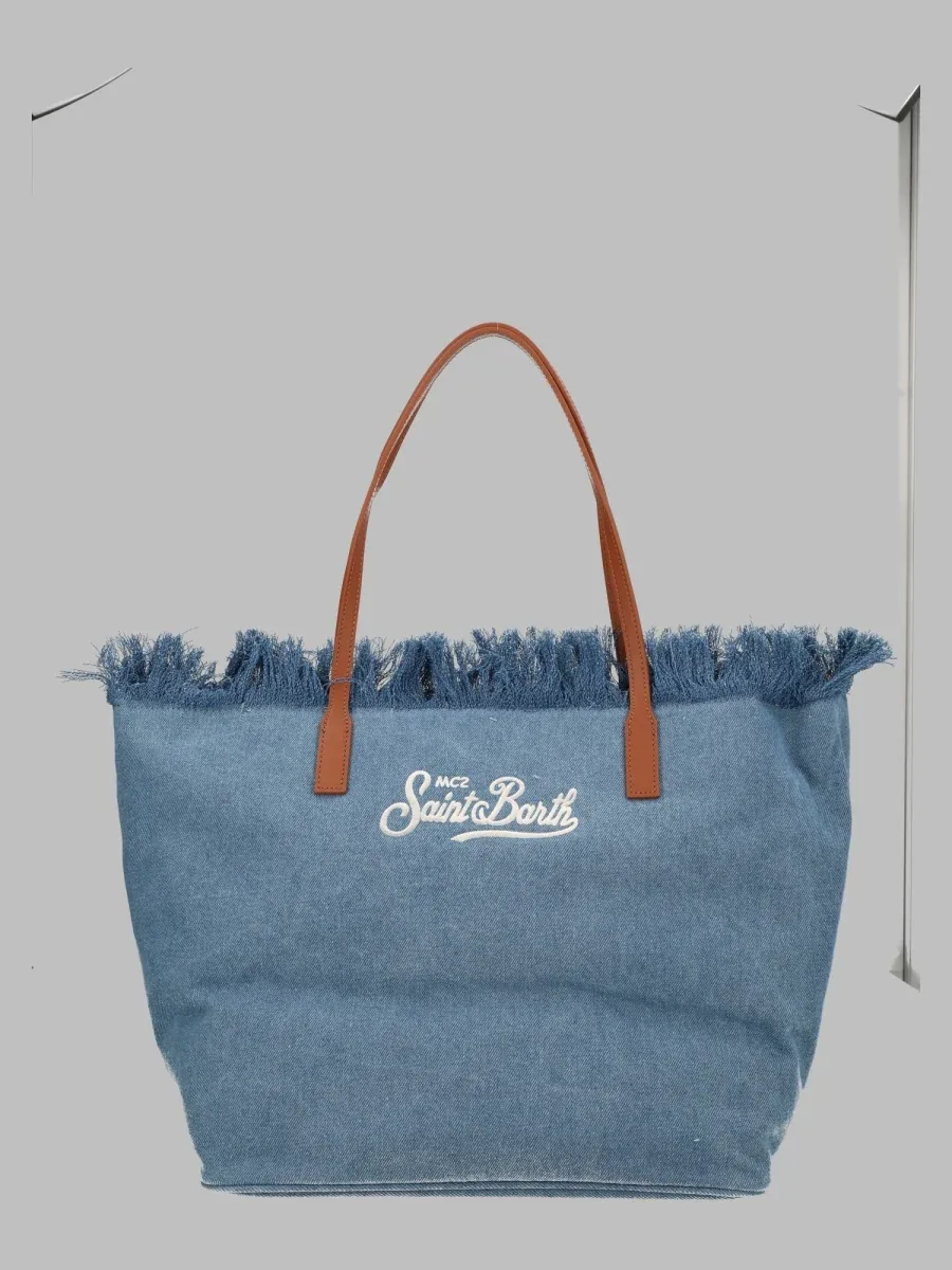 City Shoulder Bag - Denim by Mc2 Saint Barth