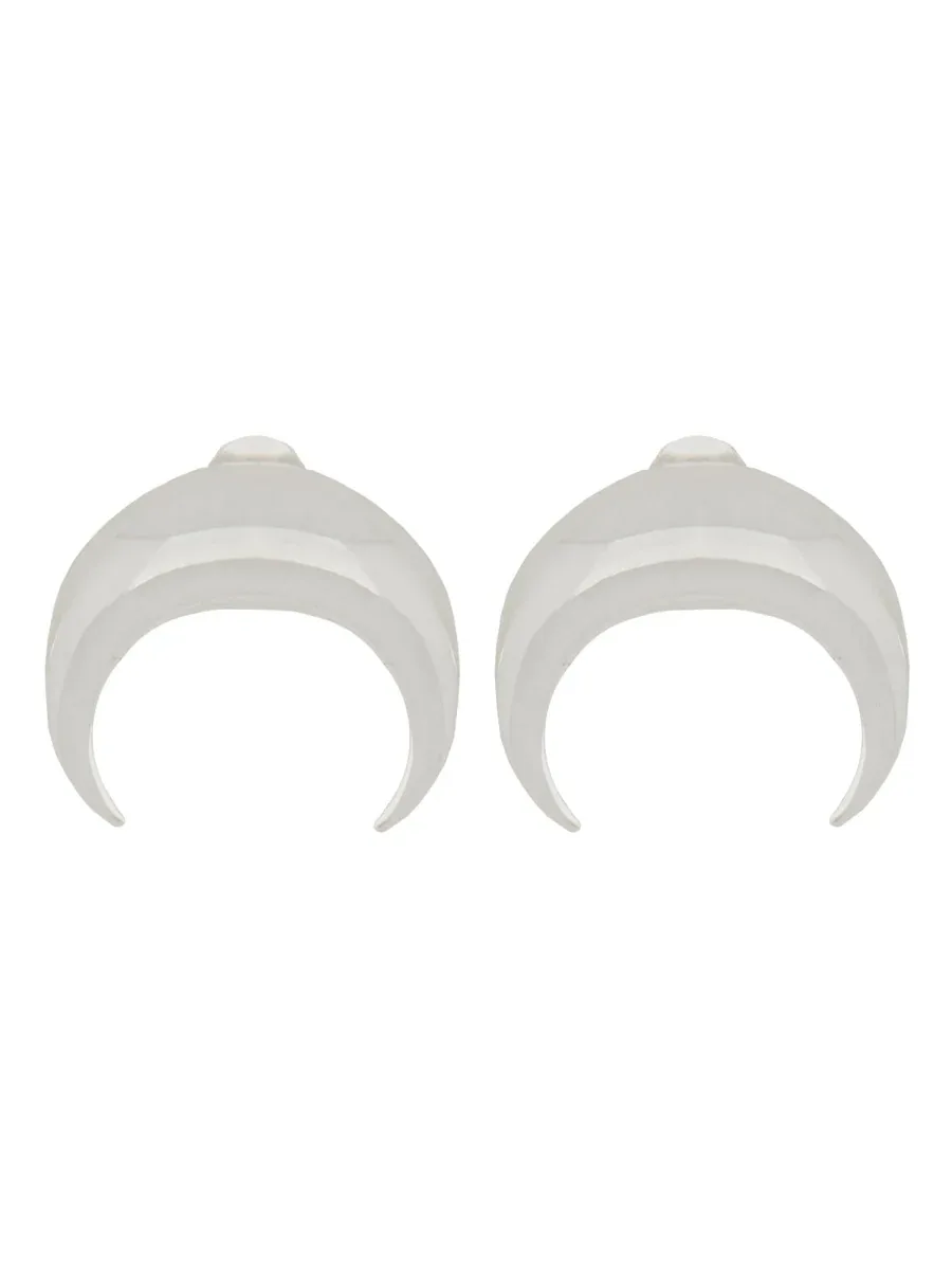 Tin and Silver Earrings by Marine Serre