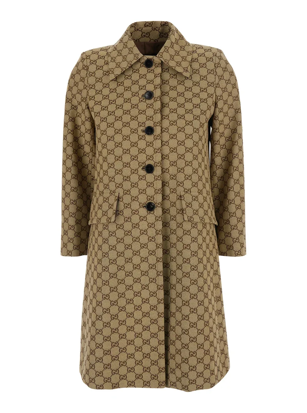 GG Canvas Coat by Gucci