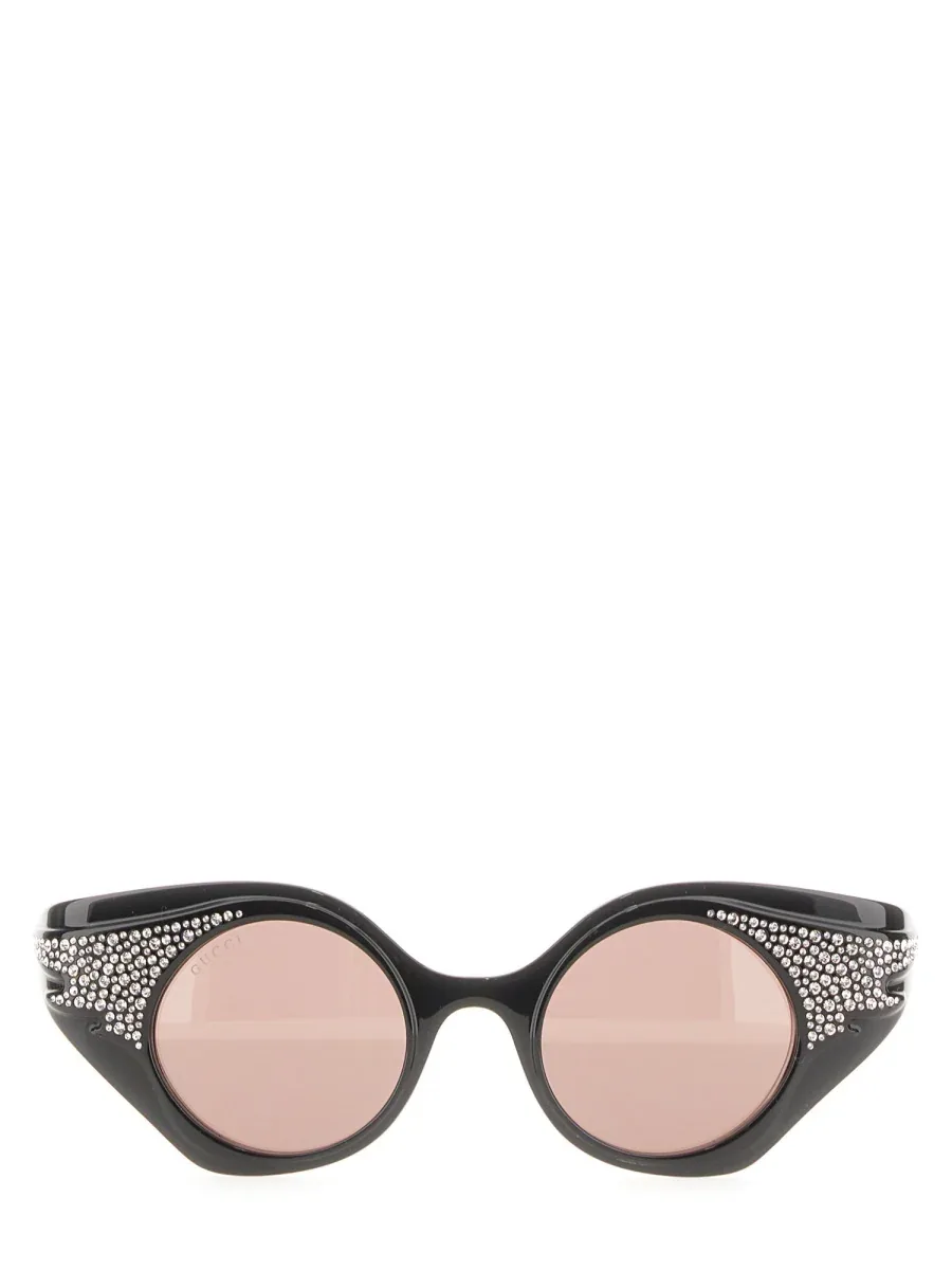 Cat-Eye Purple-Lens Sunglasses by Gucci