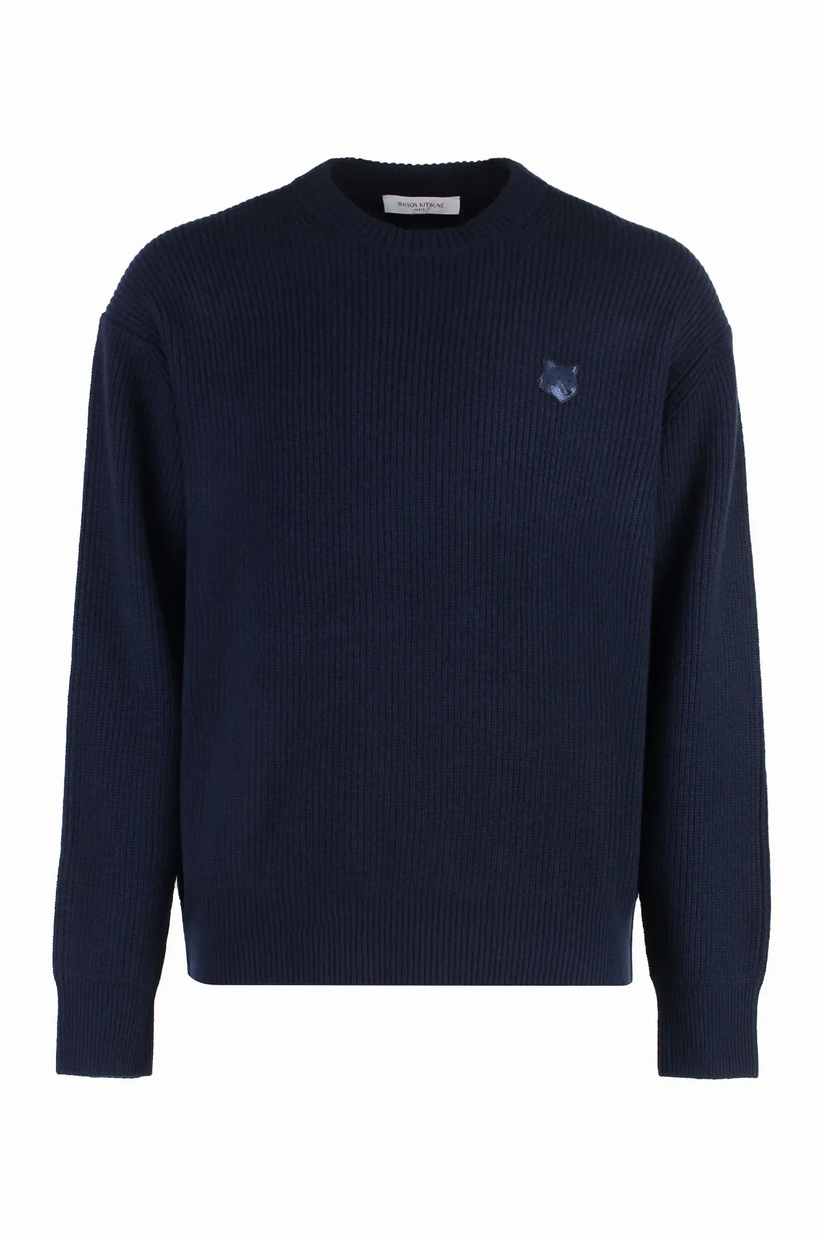 Wool-Blend Crew-Neck Sweater by Maison Kitsuné