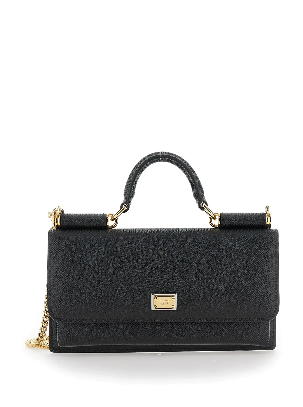 Grained Leather Top Handle Bag by Dolce & Gabbana