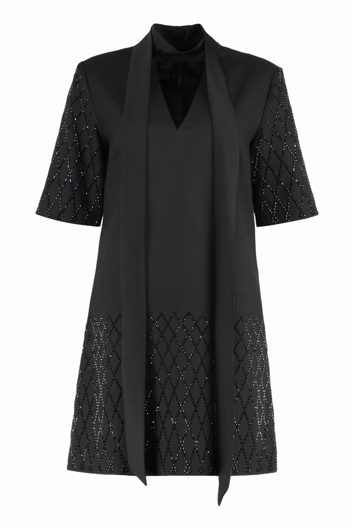 Rhinestone-Embellished T-Shirt Dress by pinko