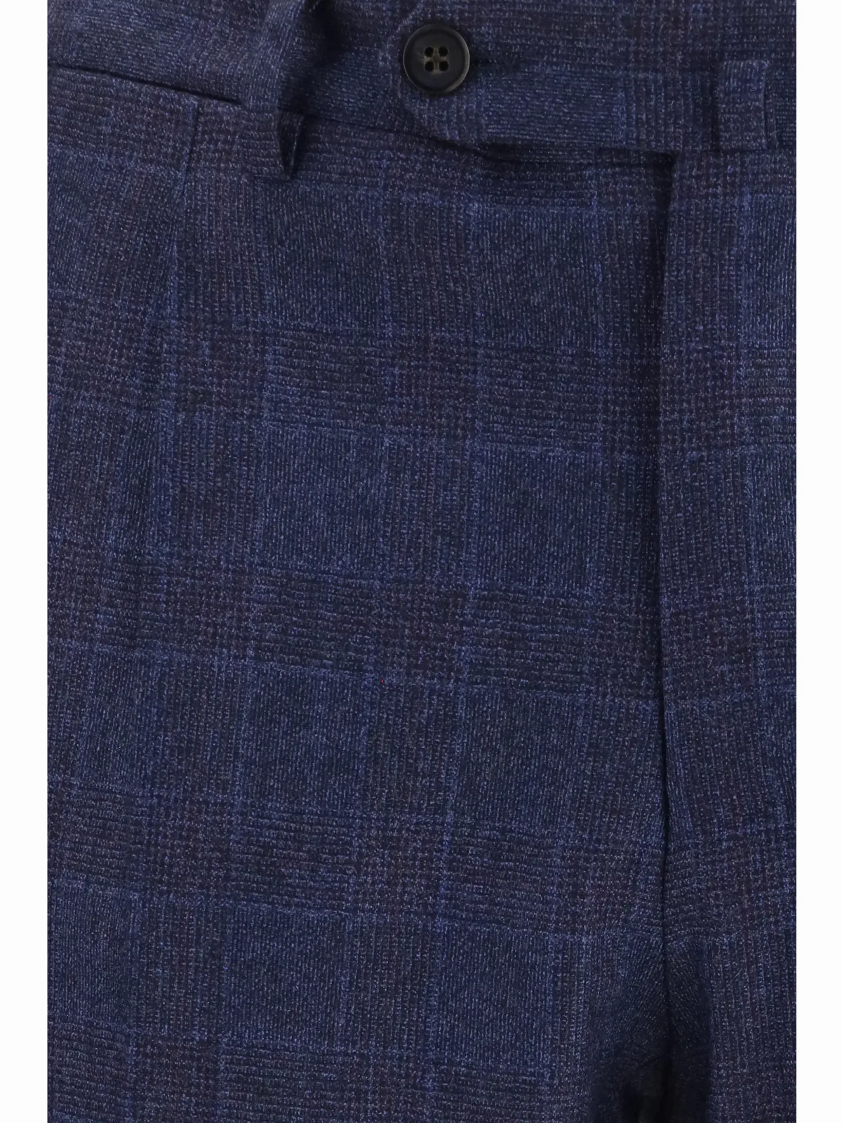 Tone-on-Tone Checked Wool Trousers by Germano 1952