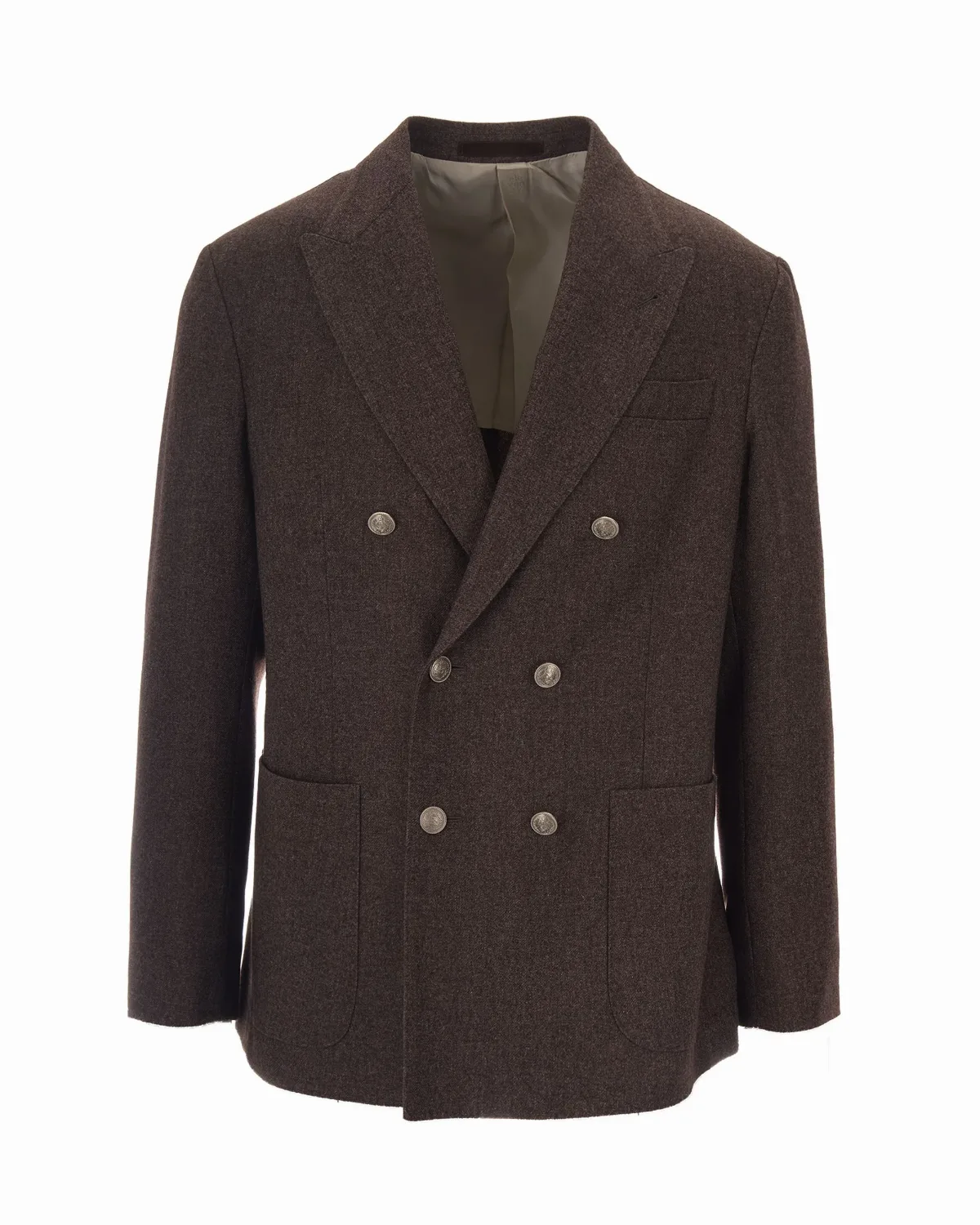 Double-Breasted Wool-Blend Blazer by Eleventy