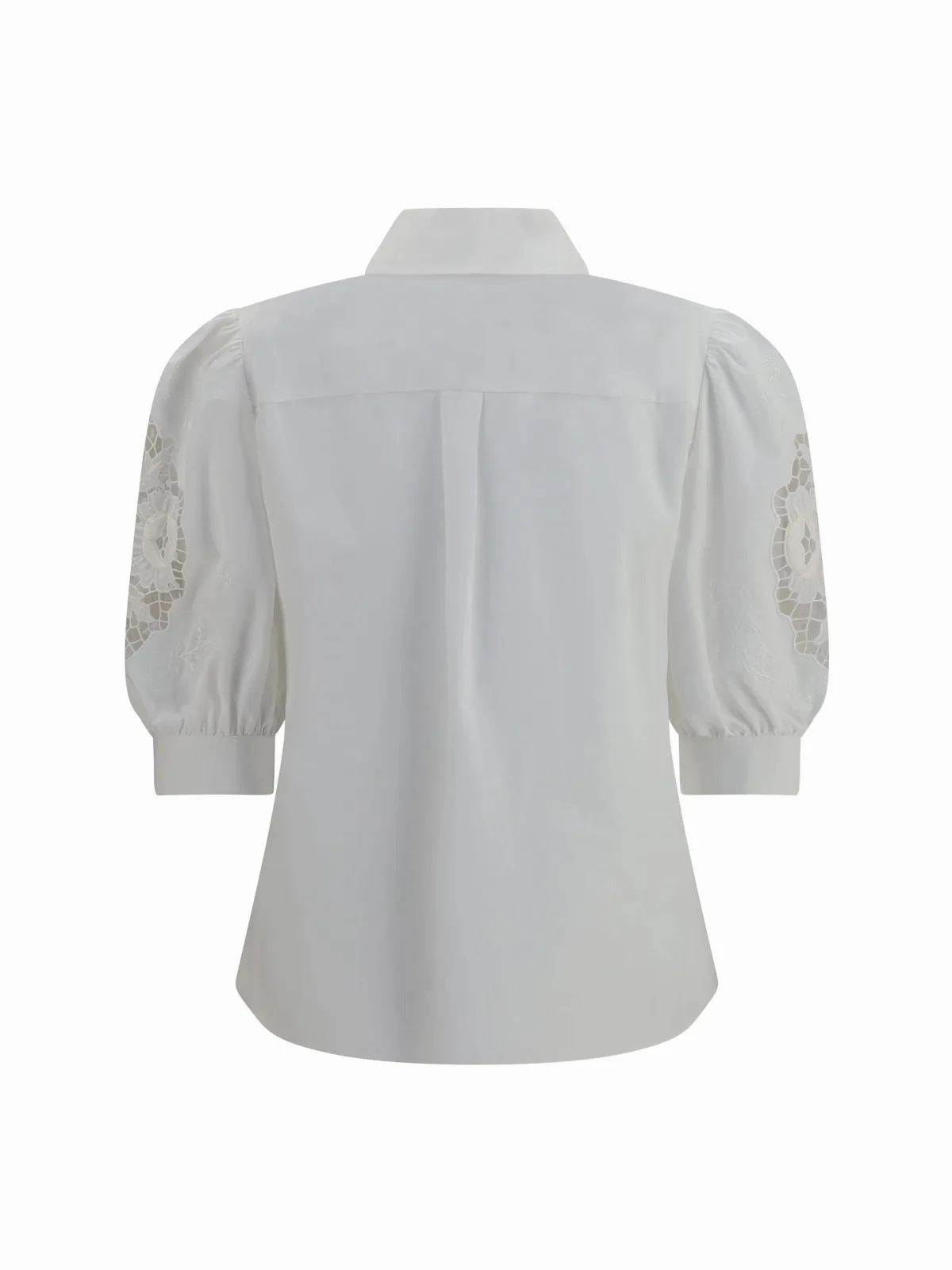 Sangallo Lace Puff Sleeves Shirt by Valentino