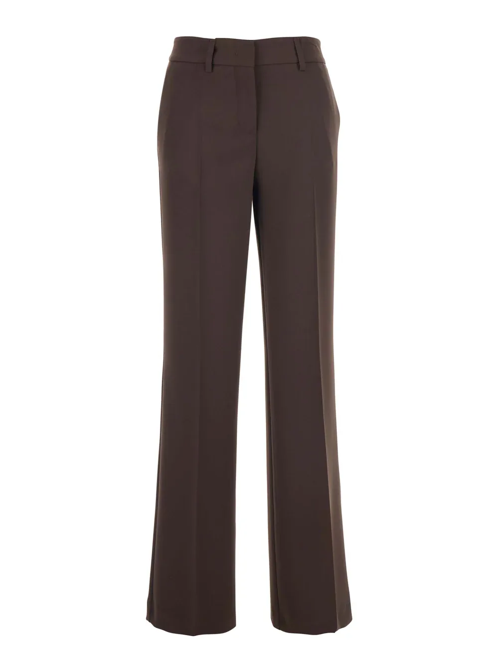 Concealed-Closure Polyester Trousers by Leplain