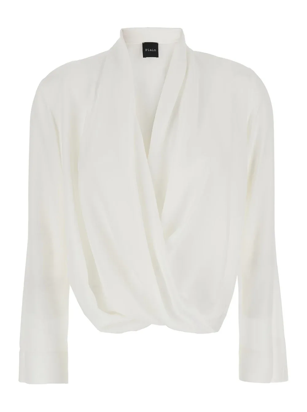 Ruffle-Detailed Wrap Blouse by Leplain