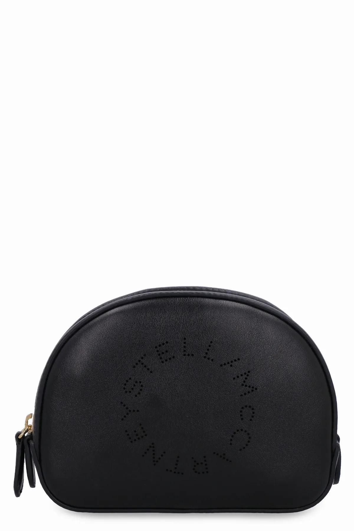 Logo Perforated Vegan Leather Wash Bag by Stella Mccartney