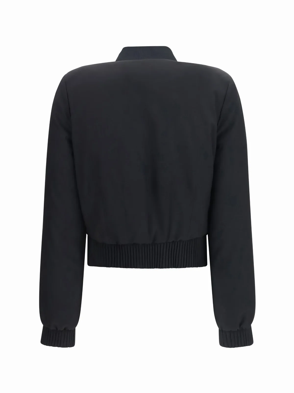 Buttoned Structured Bomber Jacket