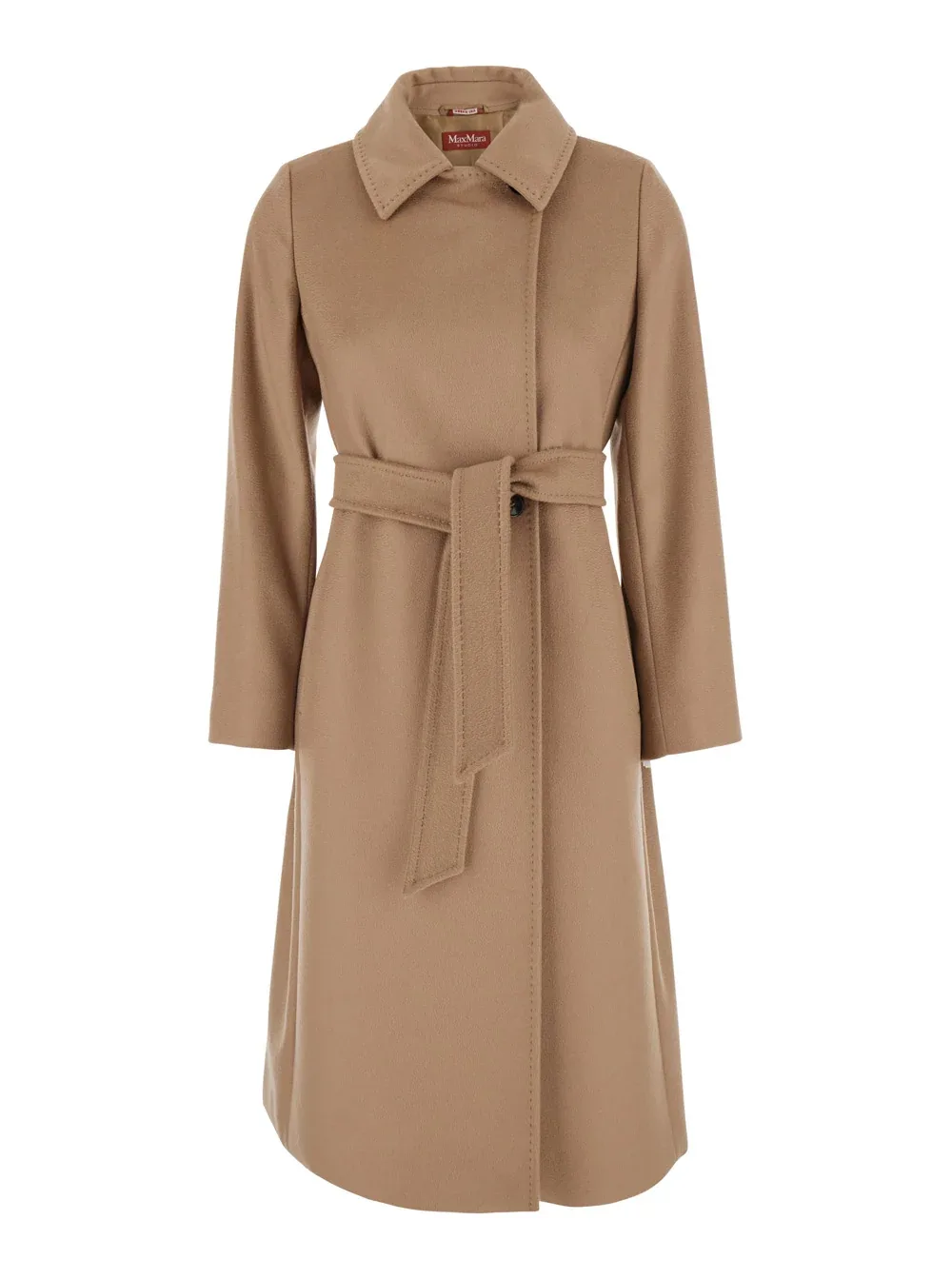 Pure Wool with Front Belt Coat by Max Mara