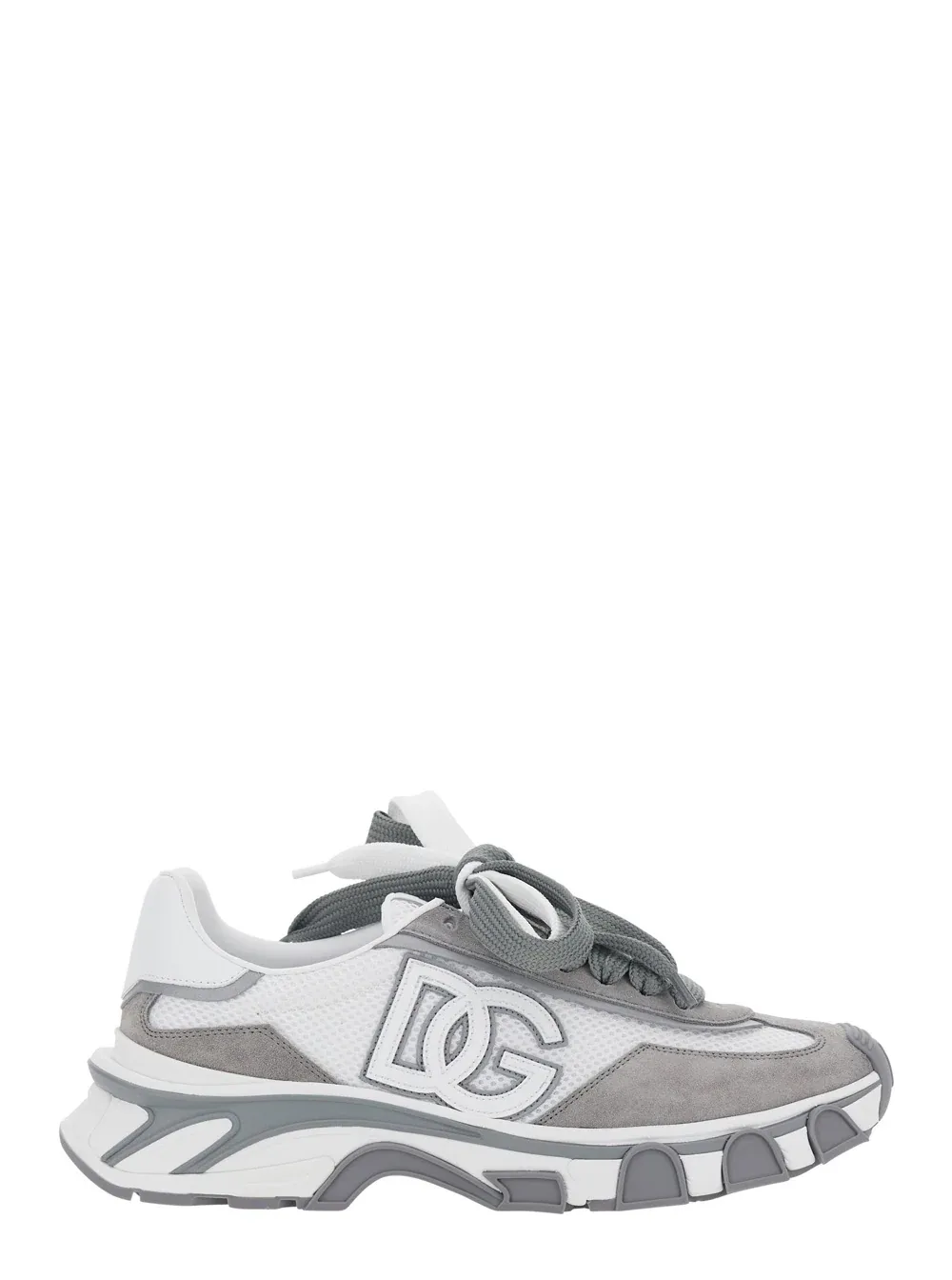 Logo-Embroidered Leather Sneaker by Dolce & Gabbana
