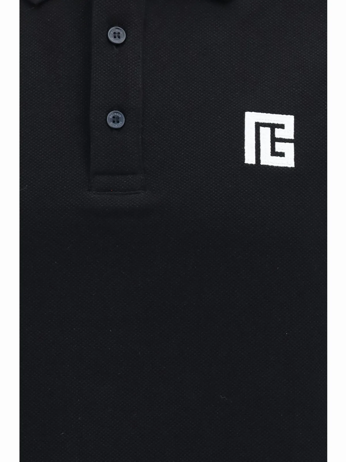 PB-Embroidered Polo Shirt by Balmain