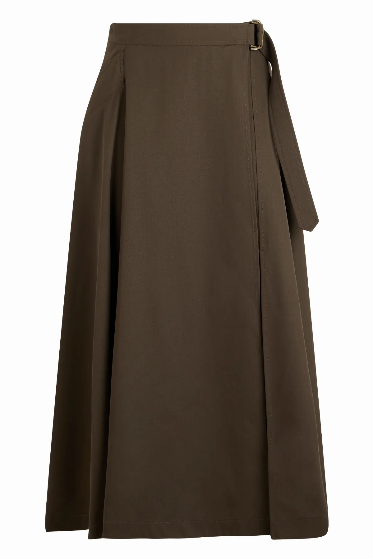 Wool Gabardine Skirt by Burberry