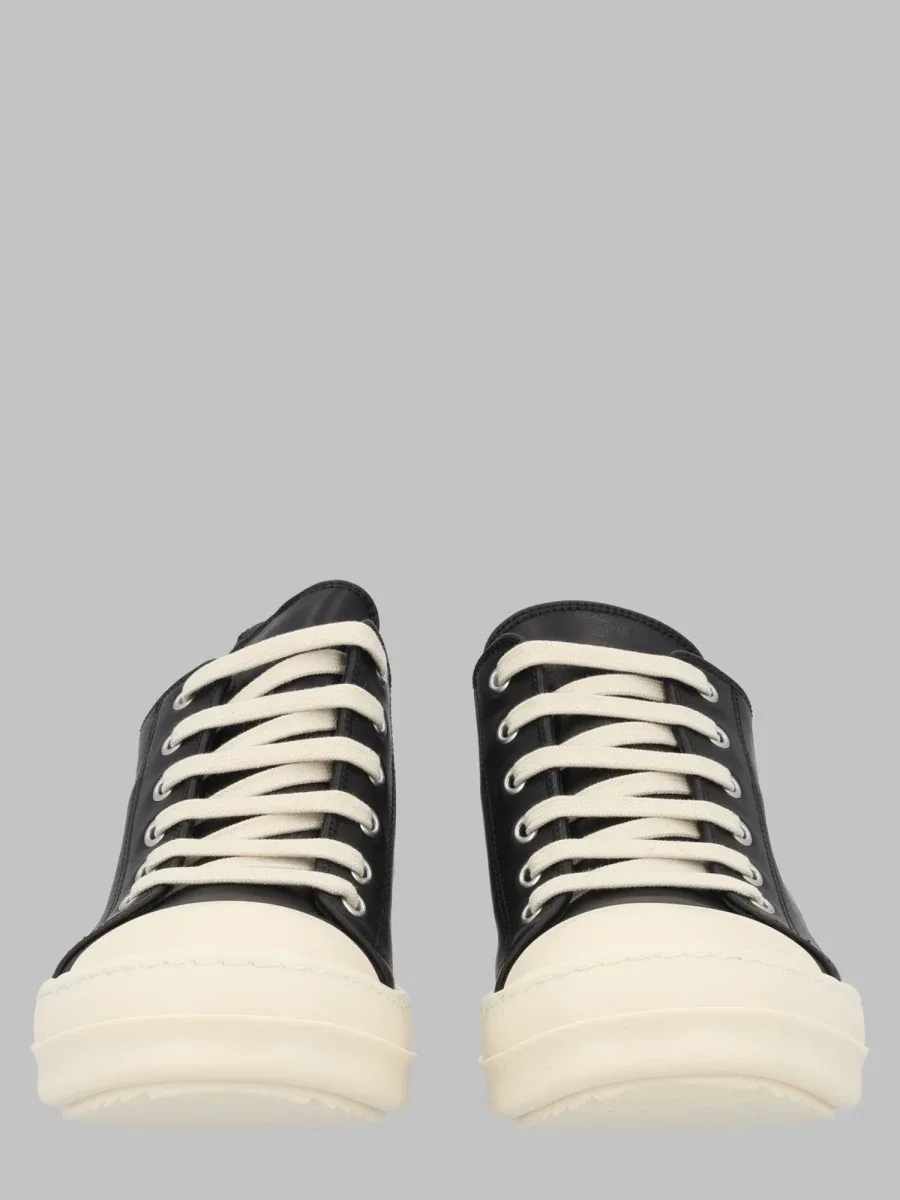 Smooth Leather Low-Top Sneakers by Rick Owens