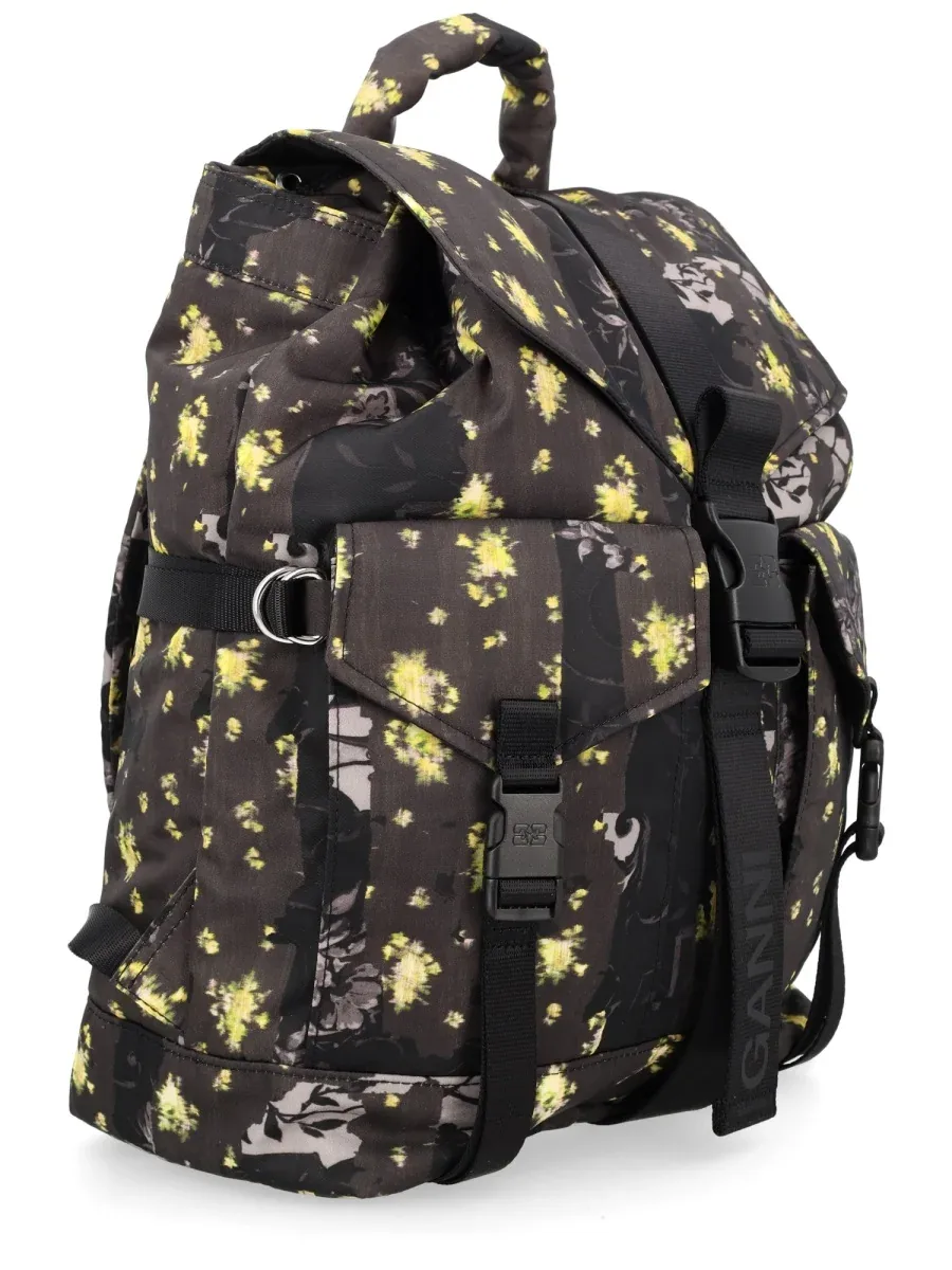 Re-Tech Recycled Polyamide Backpack by Ganni
