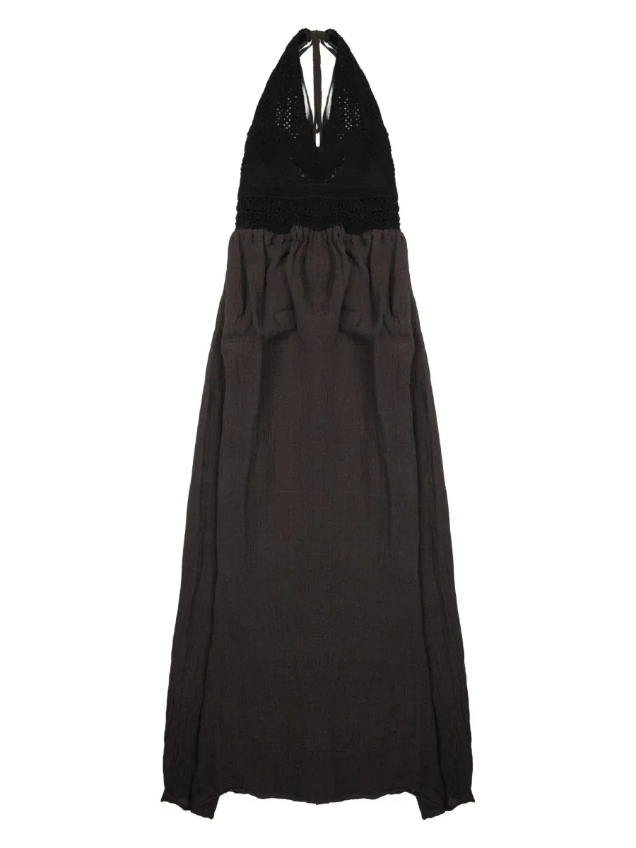 Linen Crochet-Detail Dress by 120% lino