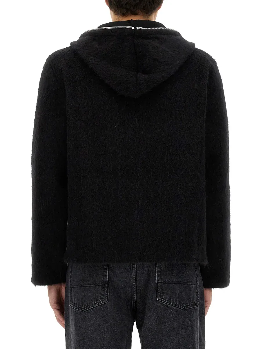 Hairy Wool Zip-Up Cardigan by Our Legacy