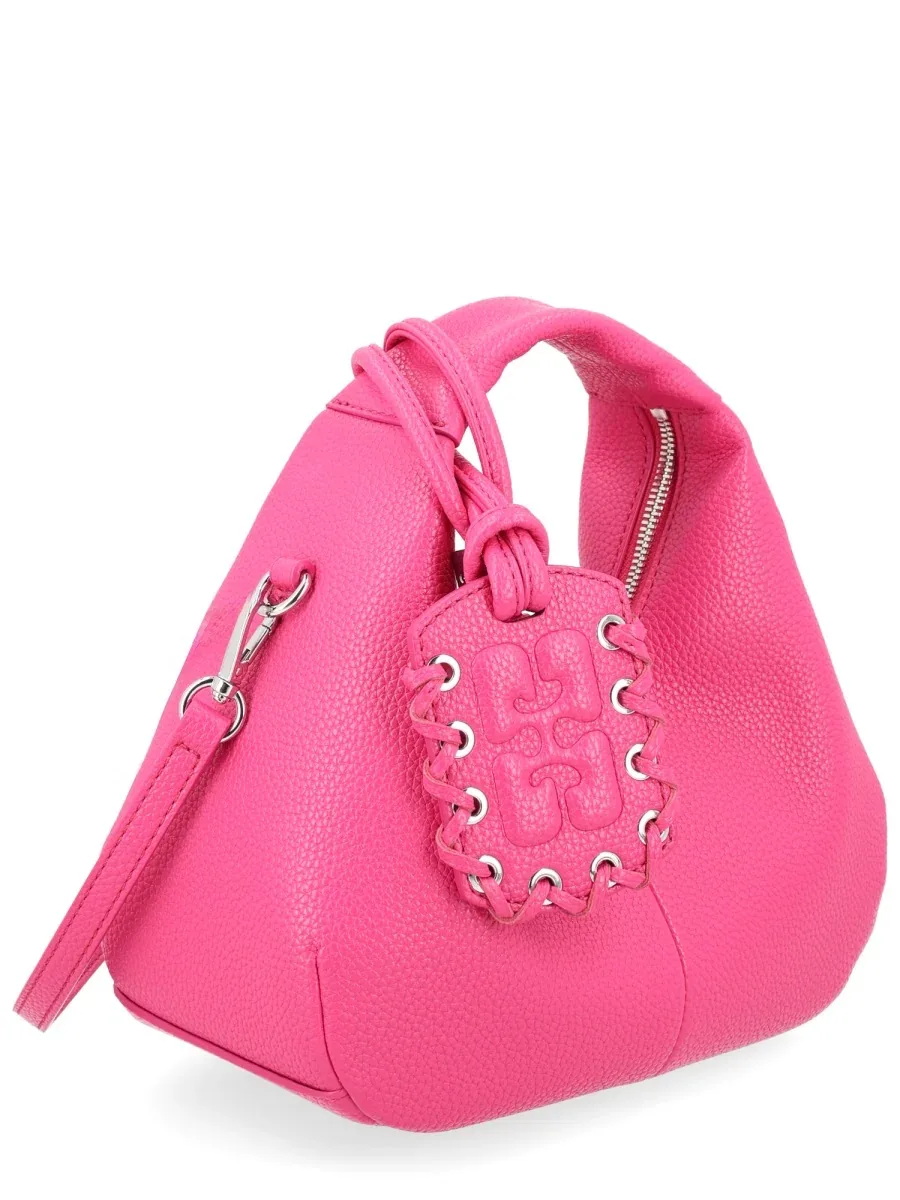 Recycled Polyester Mini Hobo Bag by Ganni