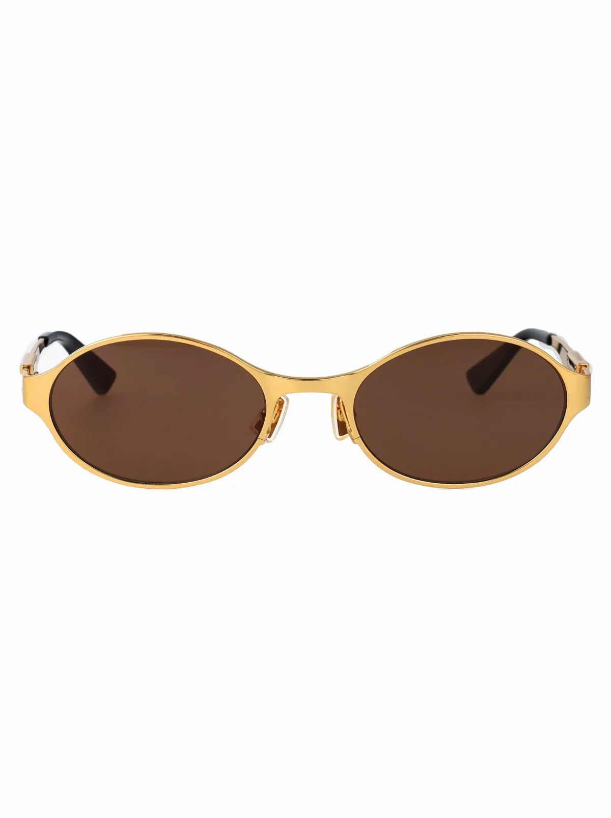 BV1456S Oval Metal Sunglasses by Bottega Veneta