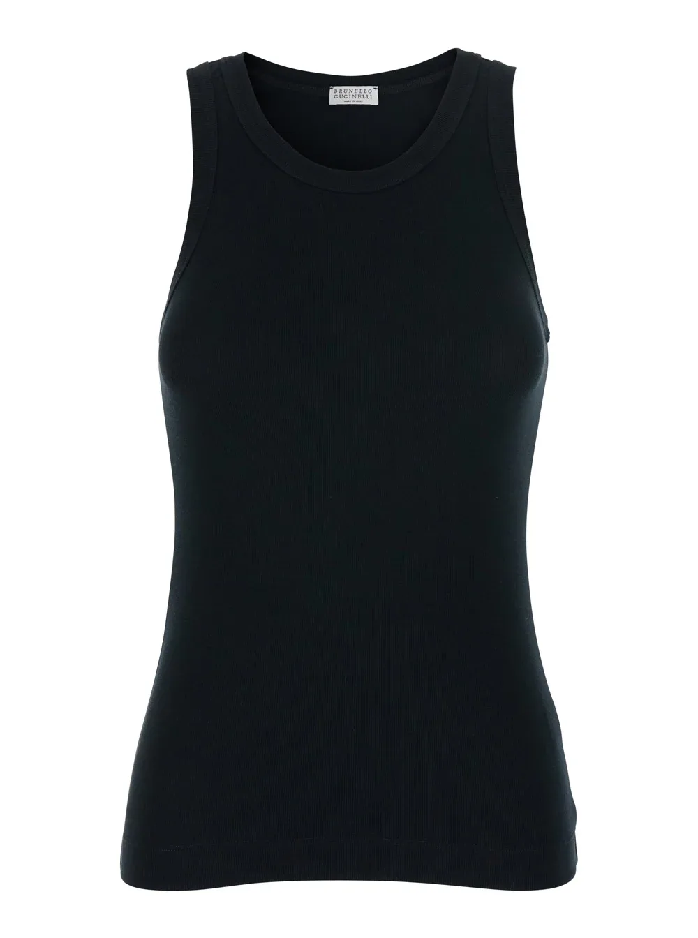 Ribbed Cotton Tank Top by BRUNELLO CUCINELLI
