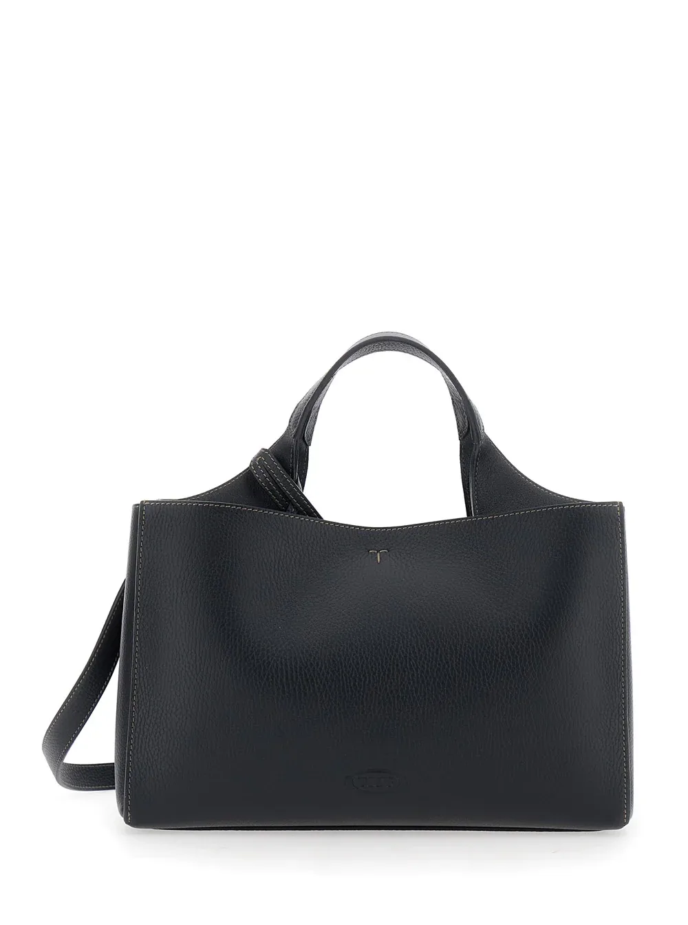 Calf Leather with T Plate Top Handle Bag by TOD'S