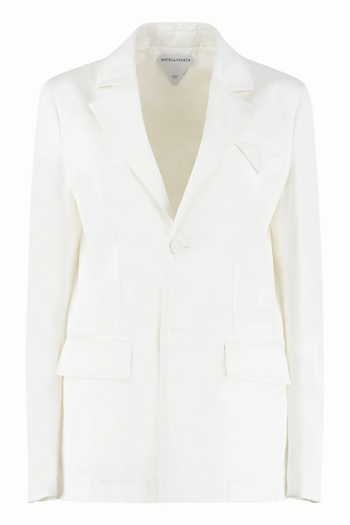 Viscose Single-Breasted Blazer by Bottega Veneta