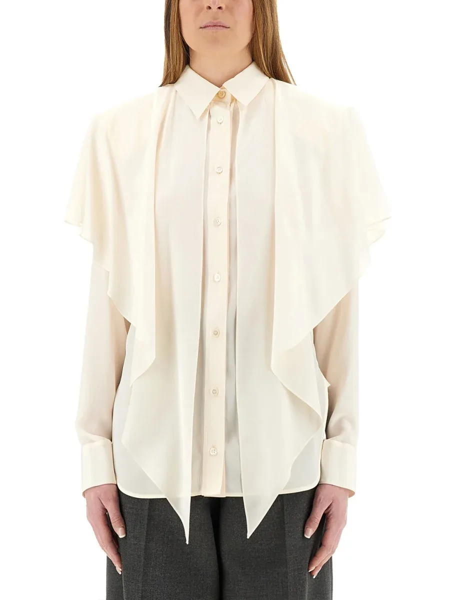 Semi-Transparent Silk Shirt by Stella Mccartney