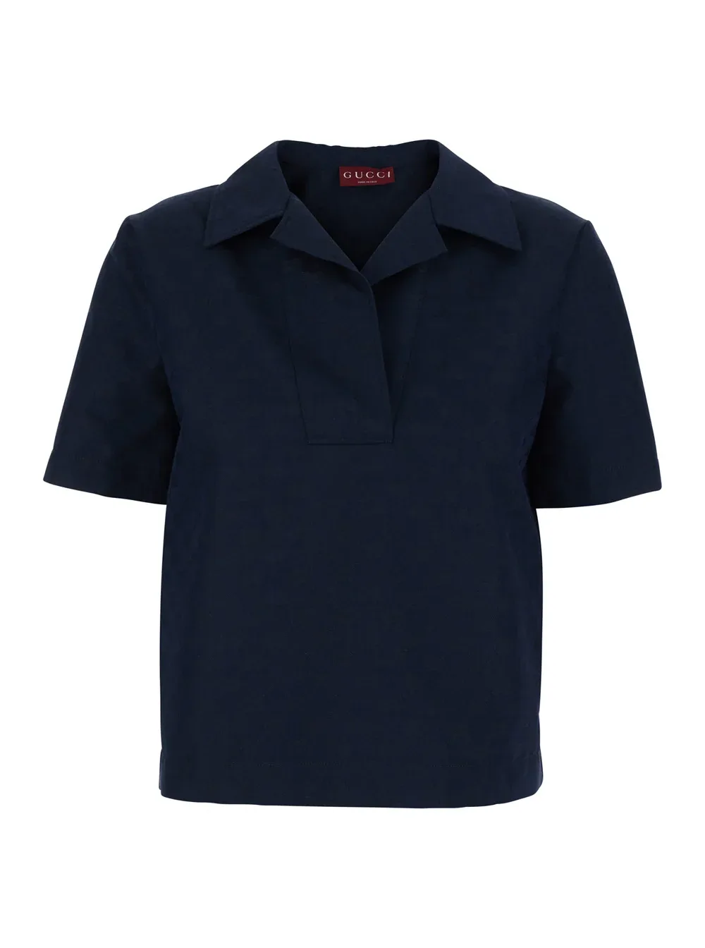 Wide-Collar Cotton-Blend Blouse by Gucci