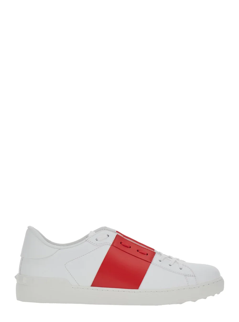 Low-Top Calfskin with Rockstud Sneaker by Valentino Garavani