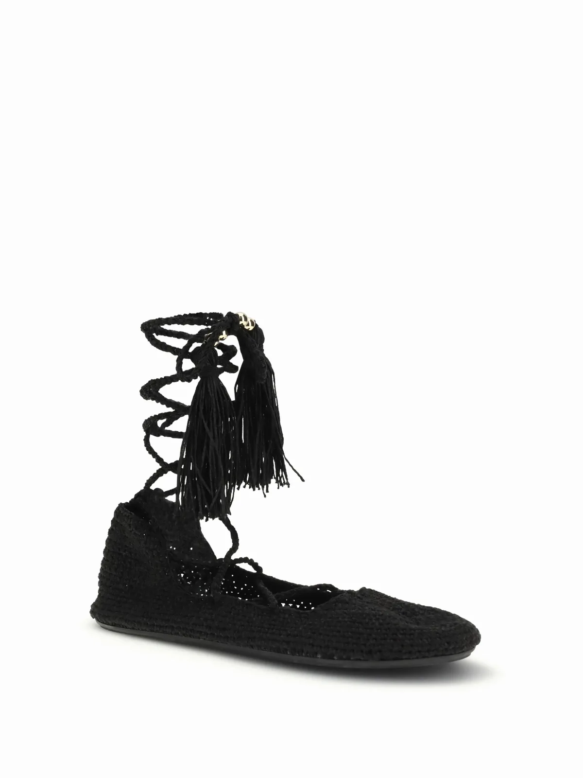 Hand-Crocheted Recycled Polyester Sandal by Alanui