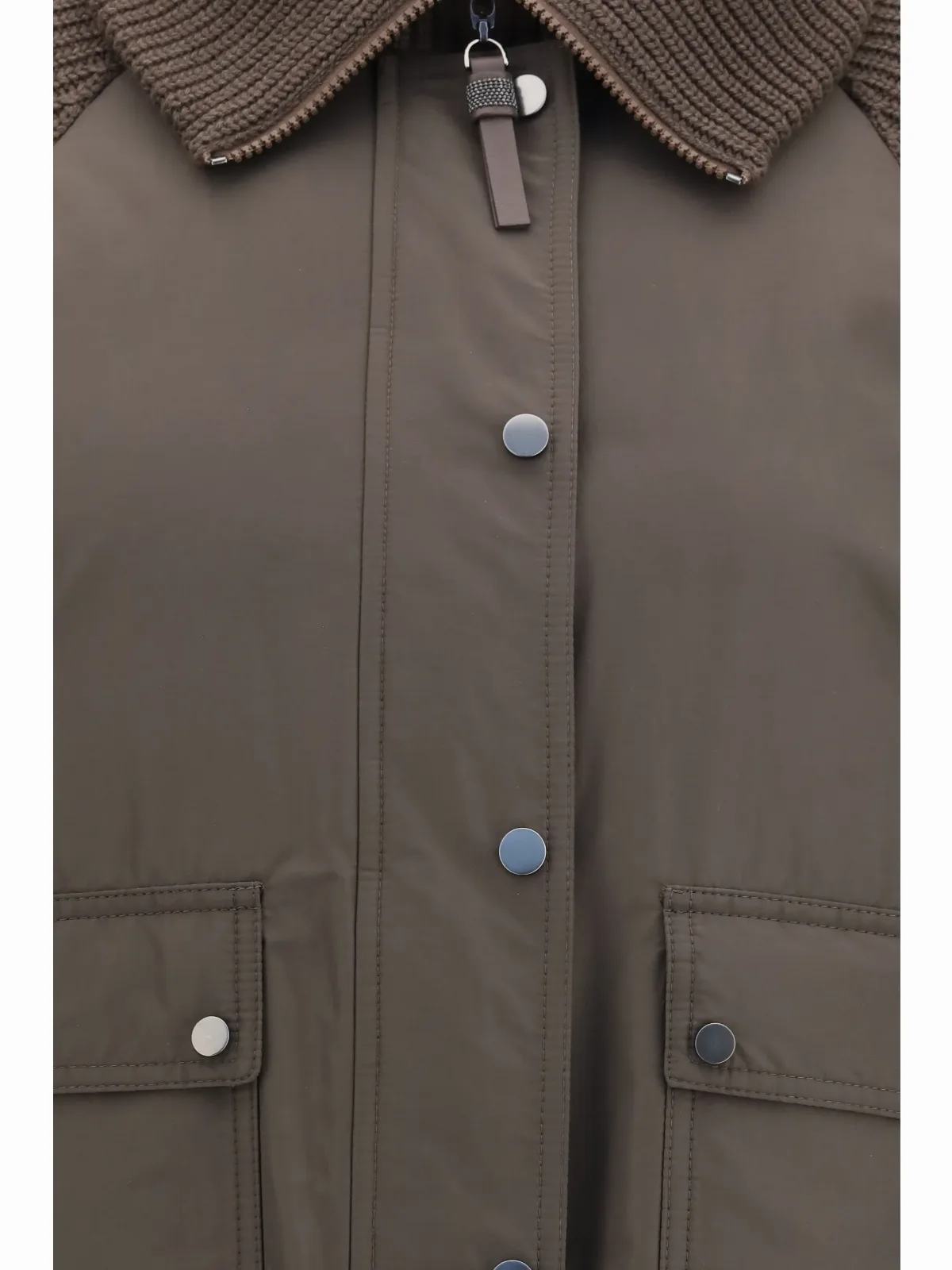 Wool Sleeves Down Jacket by BRUNELLO CUCINELLI