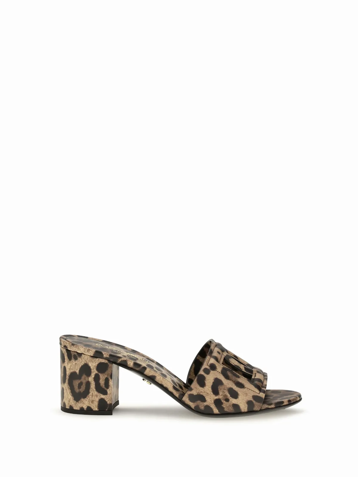 Leopard-Print Calfskin Mule by Dolce & Gabbana