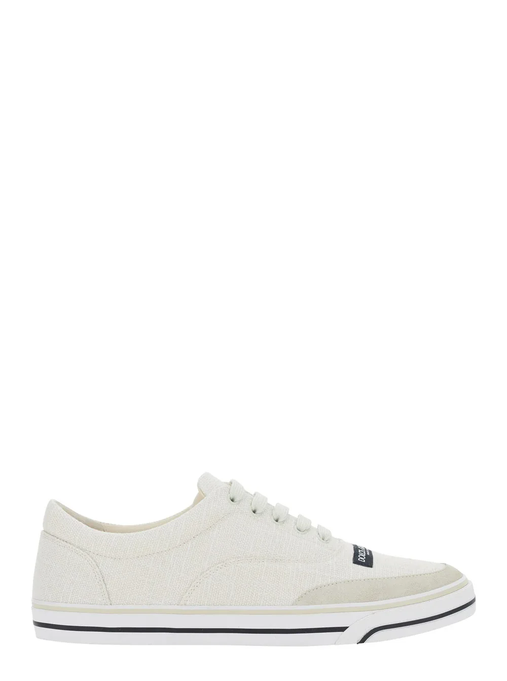 Canvas Lambskin Low-Top Sneaker by Dolce & Gabbana