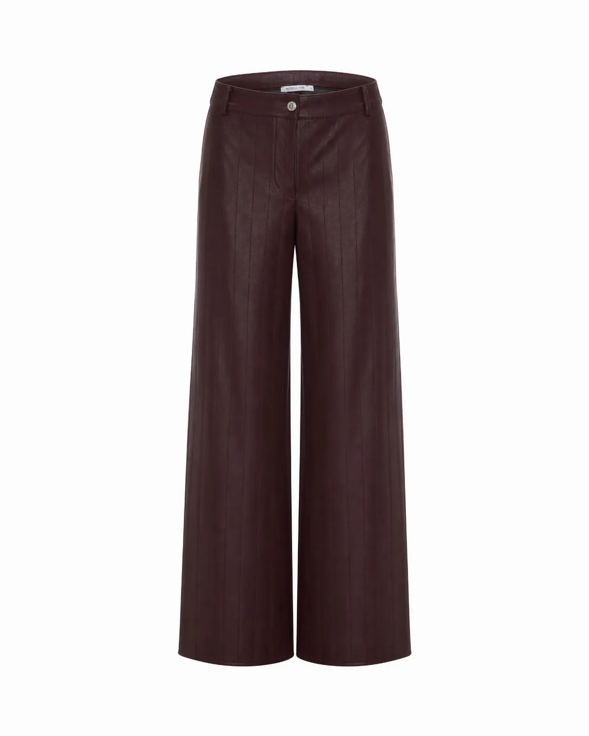 Faux-Leather Wide-Leg Trousers by PATRIZIA PEPE
