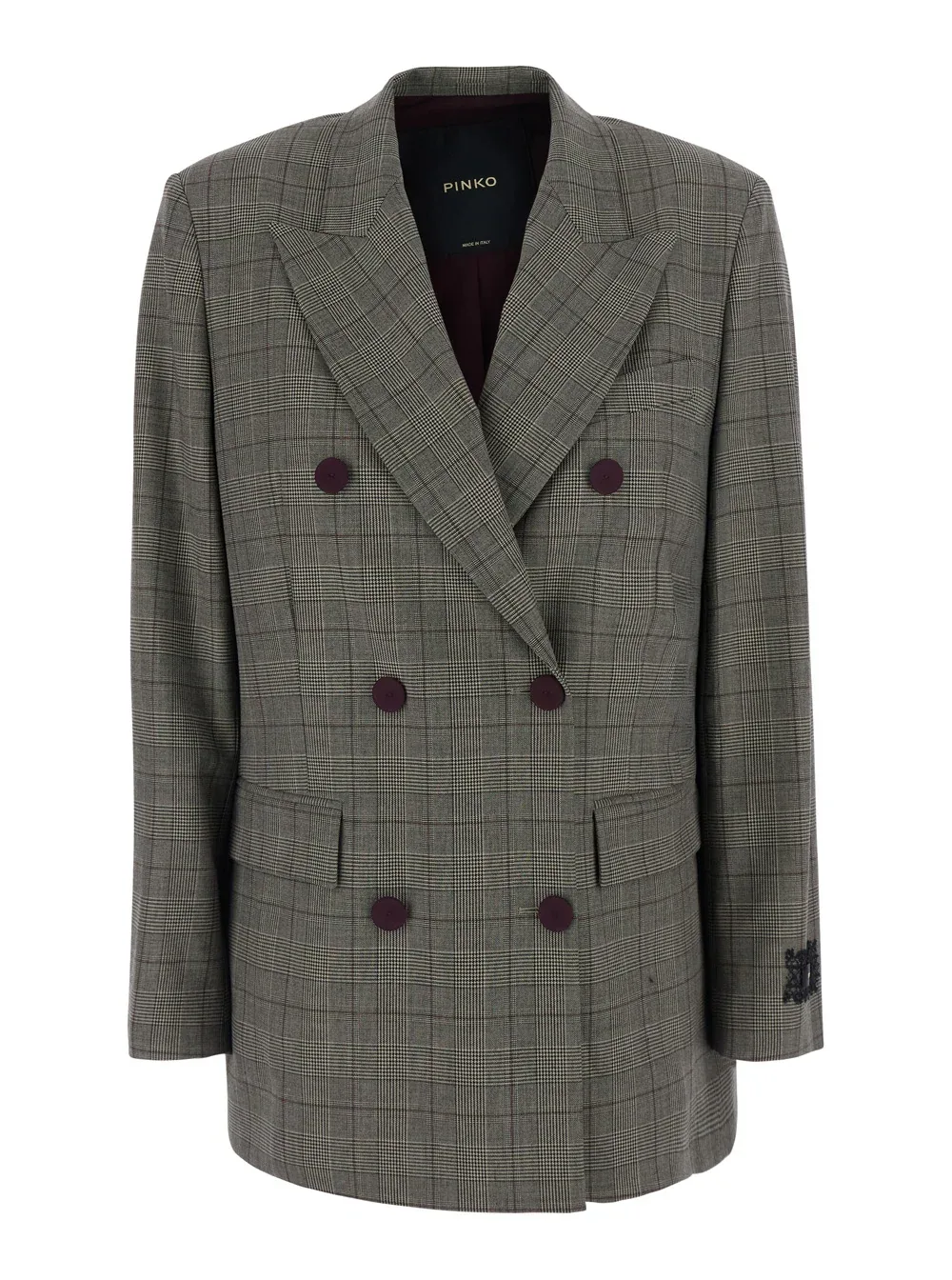 Double-Breasted Wool Blend Blazer by pinko