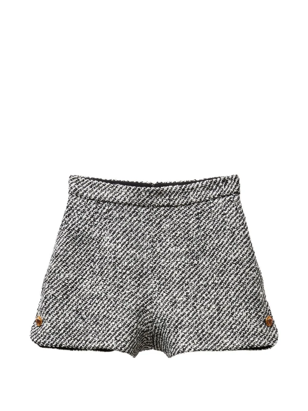 Bouclé Wool Shorts by Versace