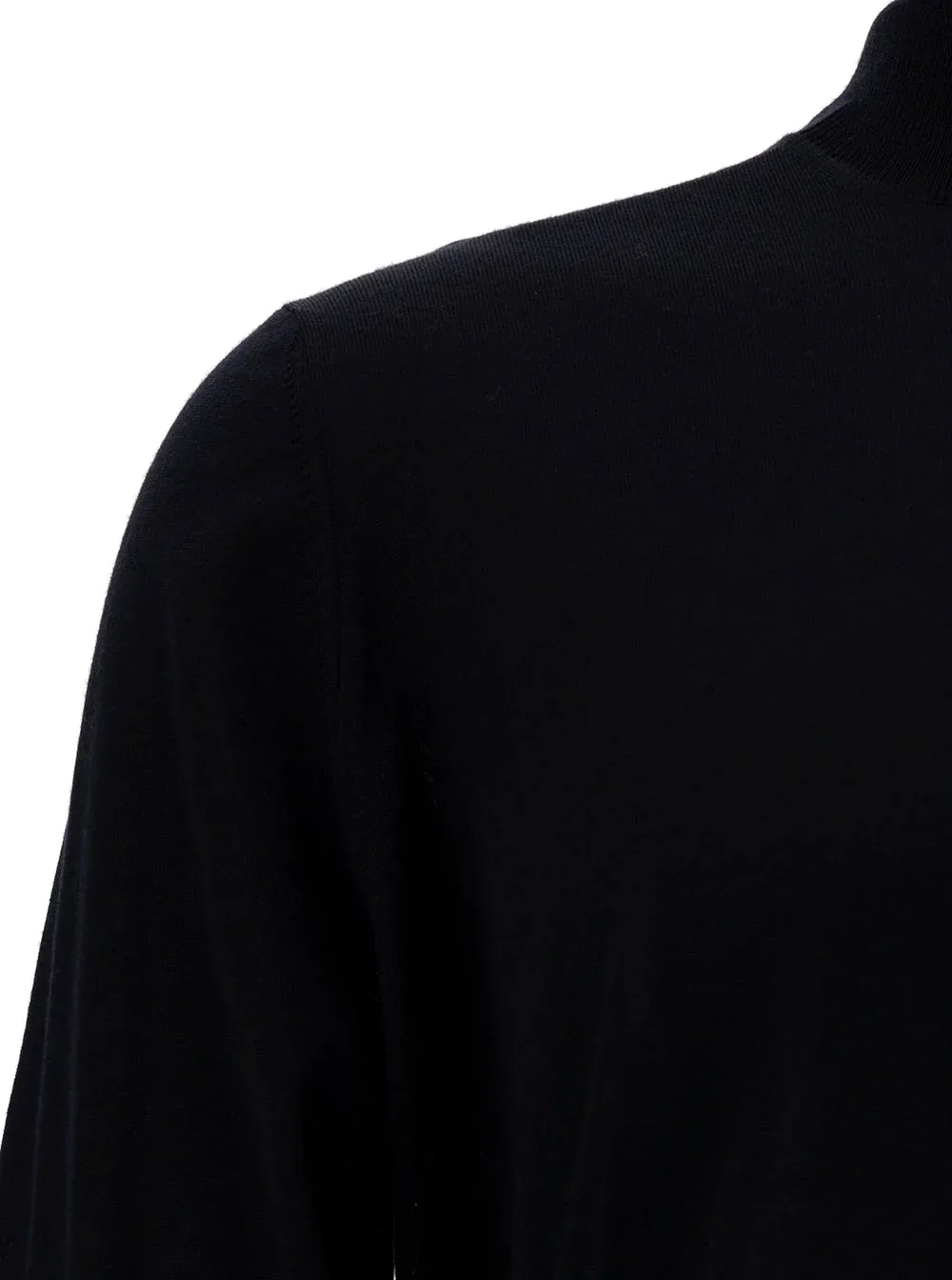 Virgin Wool Turtleneck Sweater by Leplain
