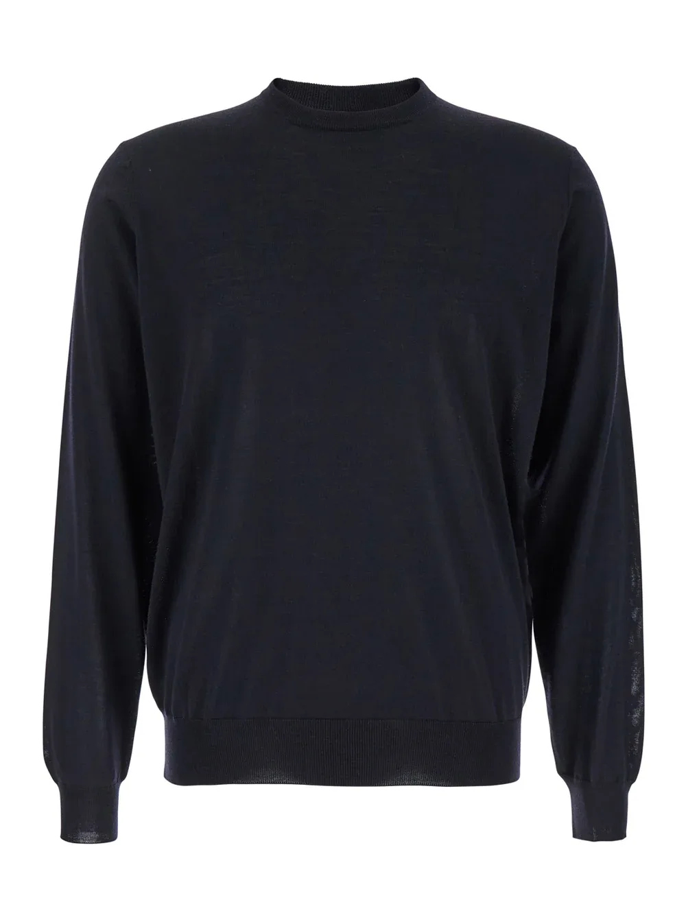Virgin Wool Crewneck Sweater by Leplain
