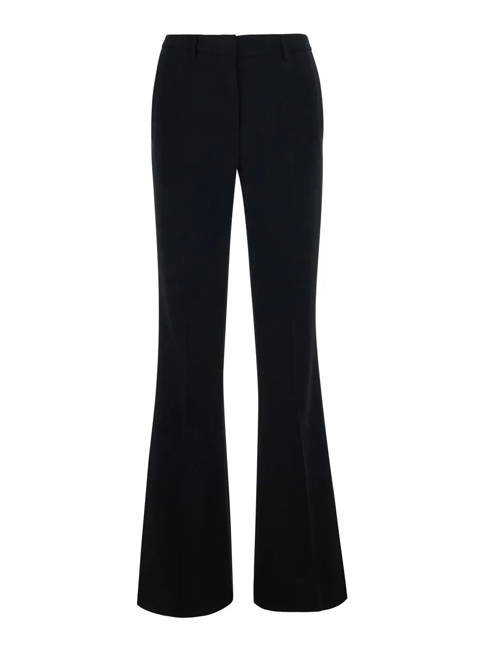 Flared Tech Fabric Trousers