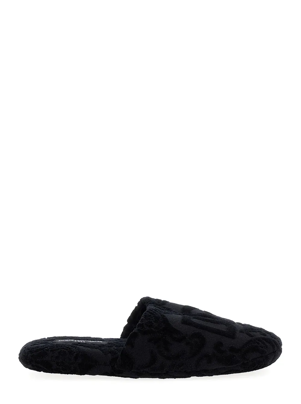 Logo-Jacquard Cotton Terry Slippers by Dolce & Gabbana