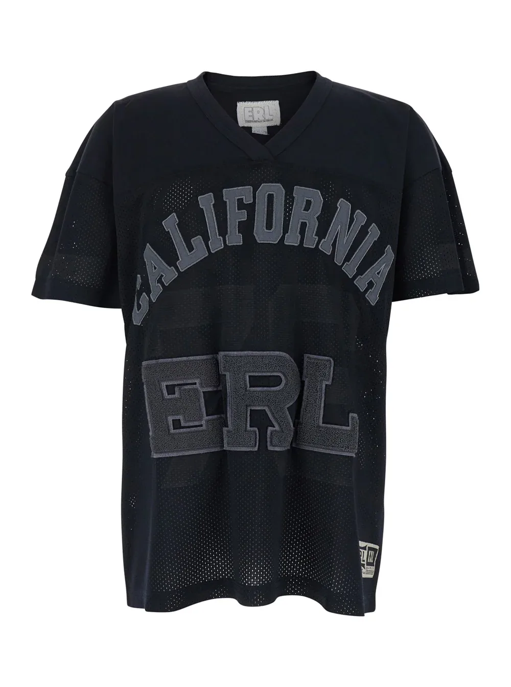 Logo-Print Mesh Panel T-Shirt by Erl