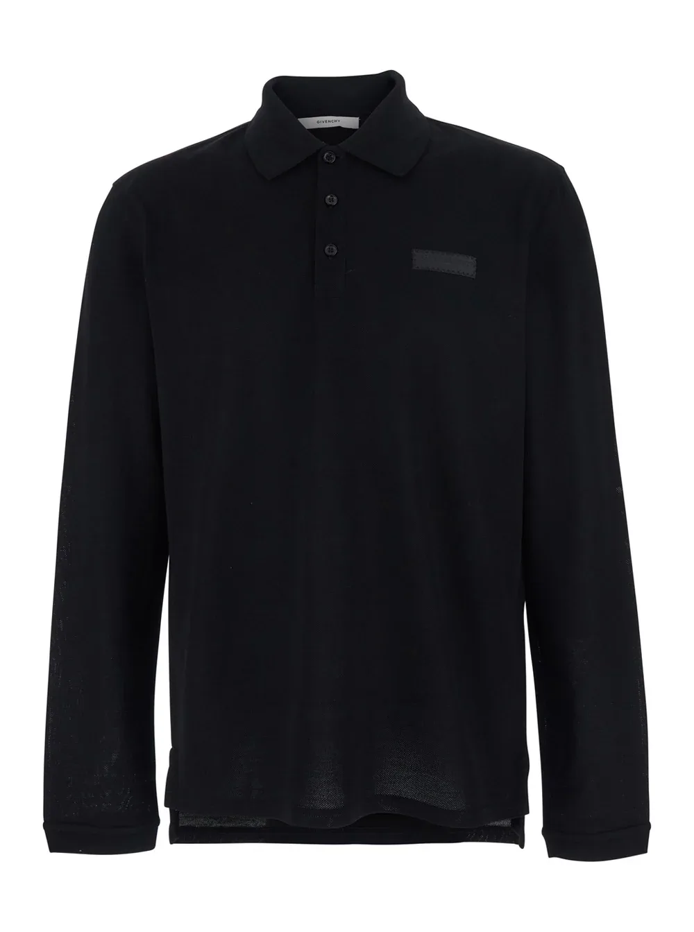 Long-Sleeve Cotton Polo Shirt by Givenchy