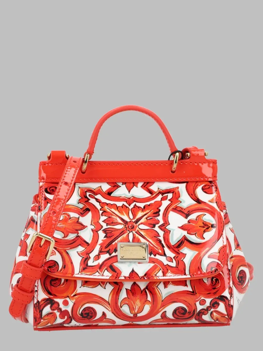 Patent Calf Leather Shoulder Bag by Dolce & Gabbana