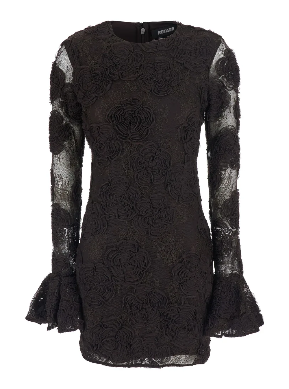 Floral-Embroidered Lace Mini Dress by Rotate Birger Christensen