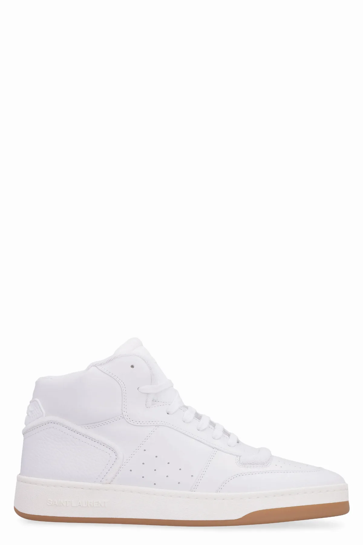 High-Top Calf Leather Sneaker by Saint Laurent
