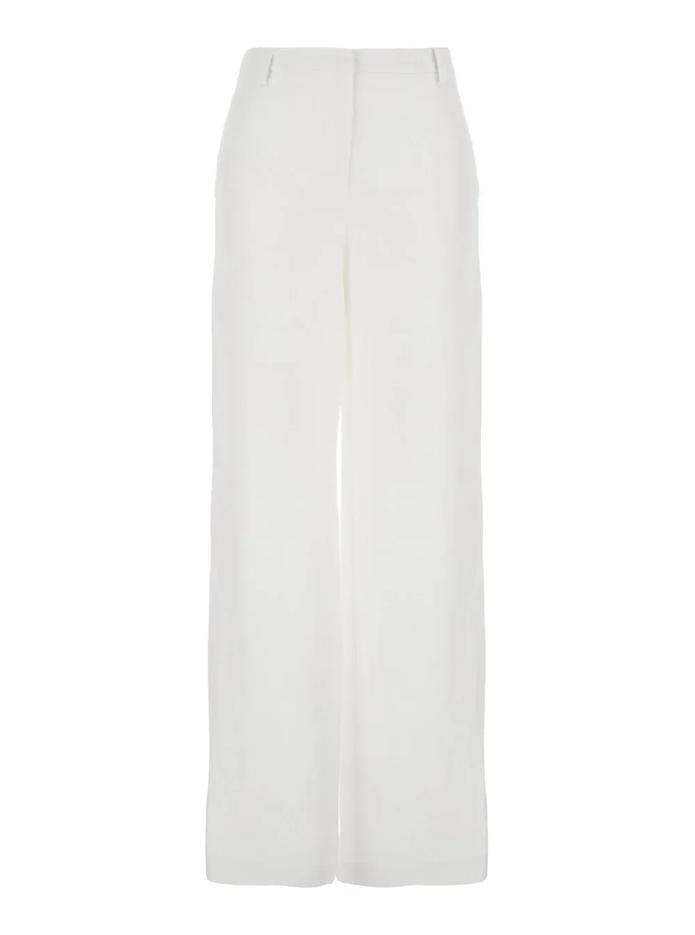 100% Linen Wide-Leg Trousers by Leplain