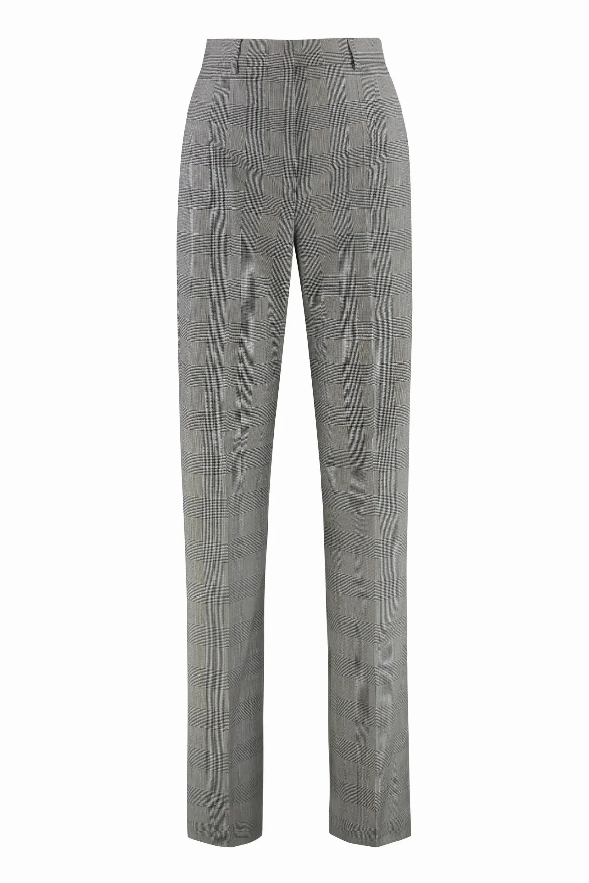 Prince of Wales Check Virgin Wool Trousers by SPORTMAX